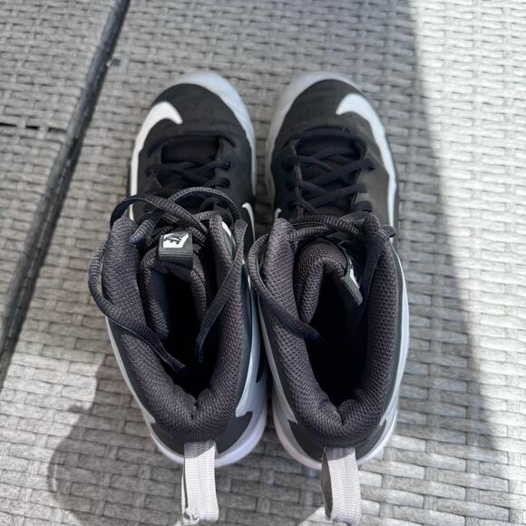 Nike Huarache Fastflex Football Cleats Lace Up 923429-015 Black Gray Mens‎ 10.5 - Picture 4 of 8